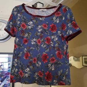 Flower, velvet top